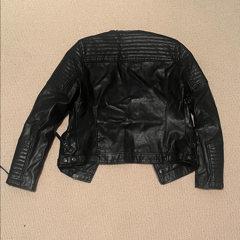 Topshop | Classic Leather Jacket - Picture 6 of 7